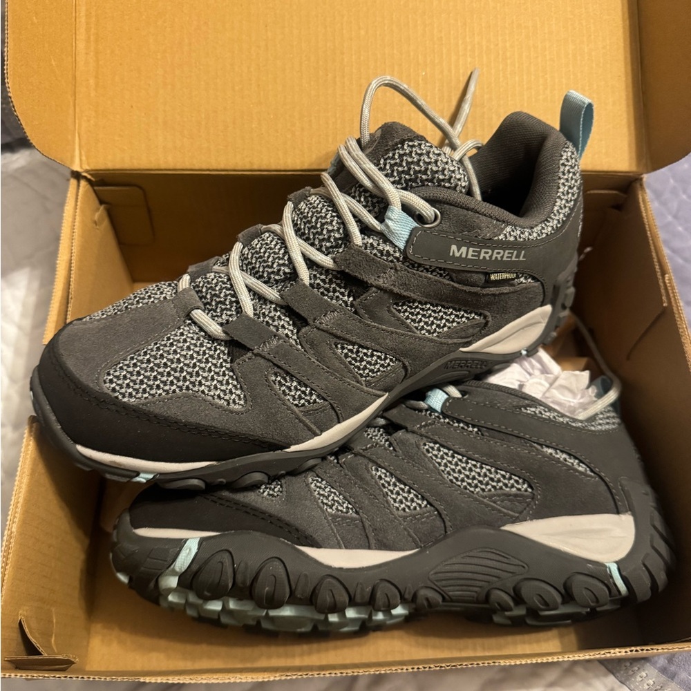 Merrell Gray and Blue waterproof Shoes